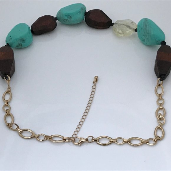 Nordstrom Rack Necklaces Gold plated Wood & Plasti - Picture 6 of 7